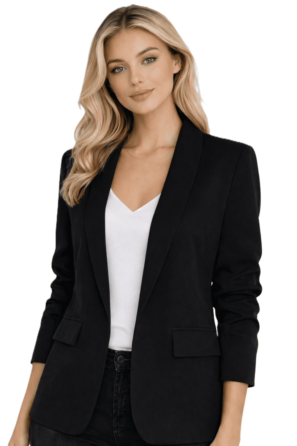 Čierna dámska bunda Fashion