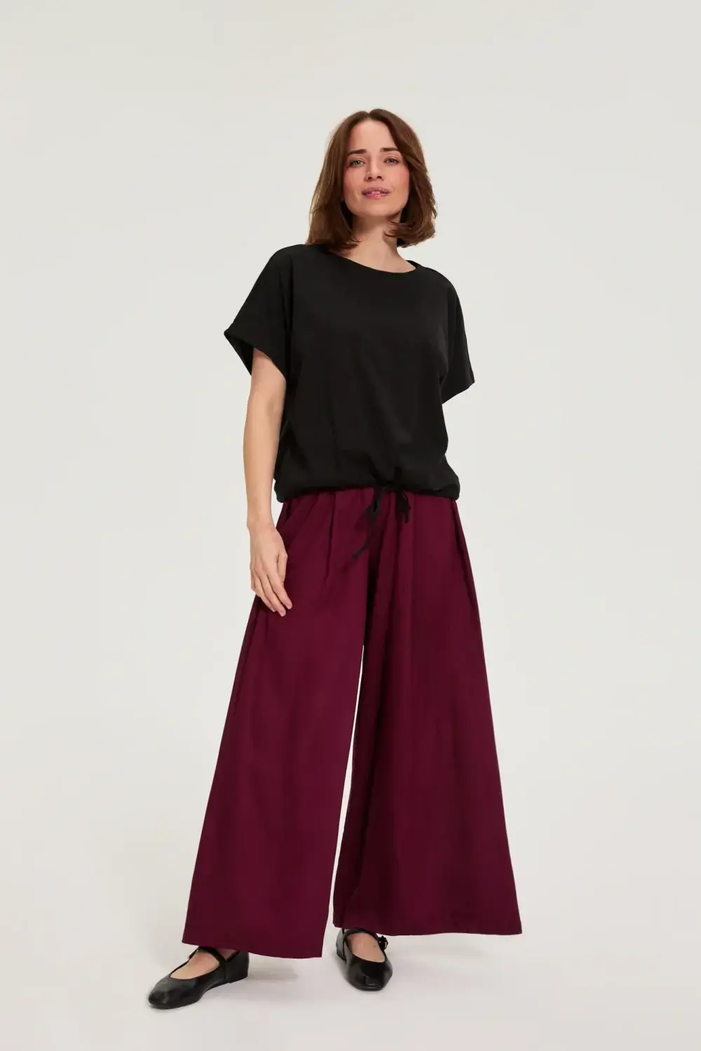 Marisse dámske nohavice burgundy