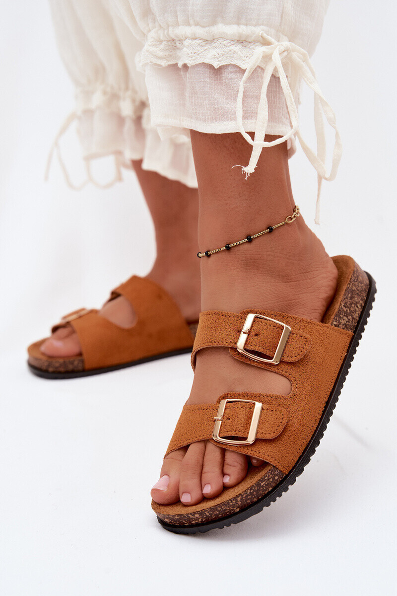 Dámske šľapky s prackami Camel Brigid