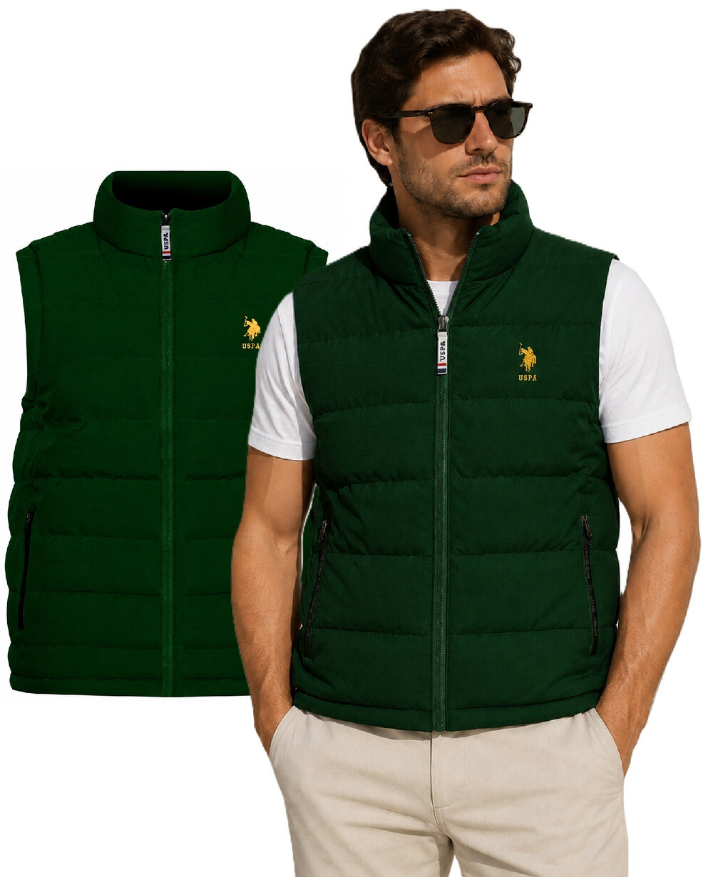 U.S. Polo Assn. - Pánska vesta tmavozelená