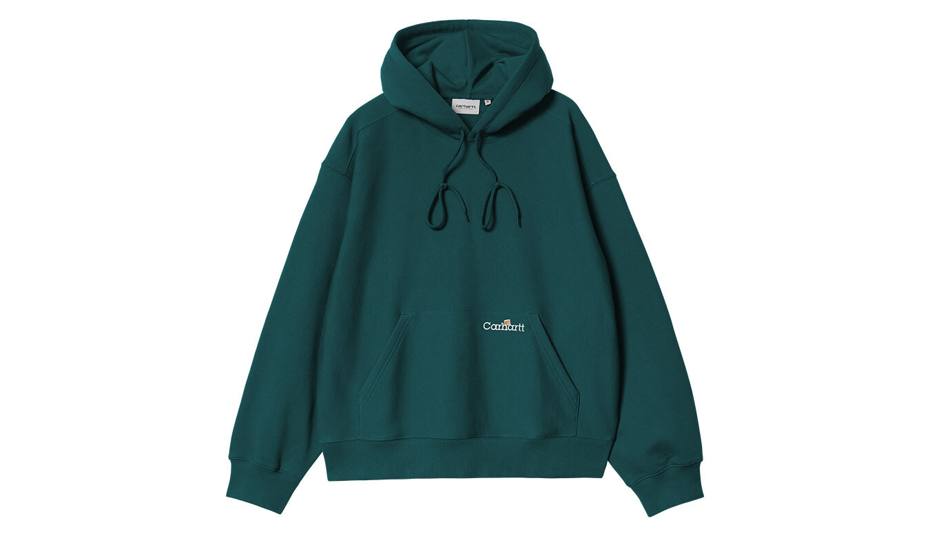 Pánska mikina Carhartt WIP s kapucňou modrá