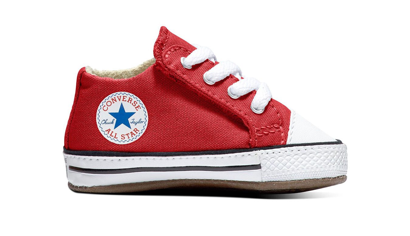 Detské tenisky Converse Cribster Canvas v červenej farbe