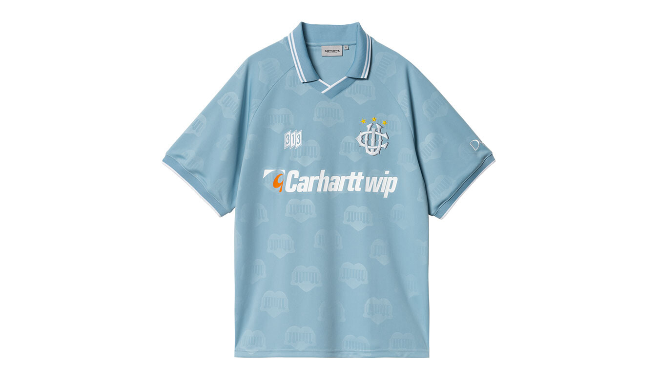 Pánske tričko Carhartt WIP S/S HarttÉs Football modré