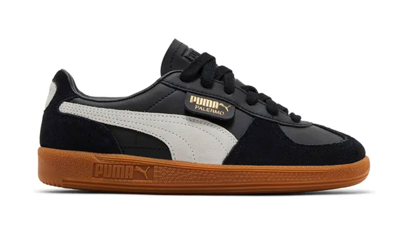 Puma Palermo Lth Jr čierne tenisky