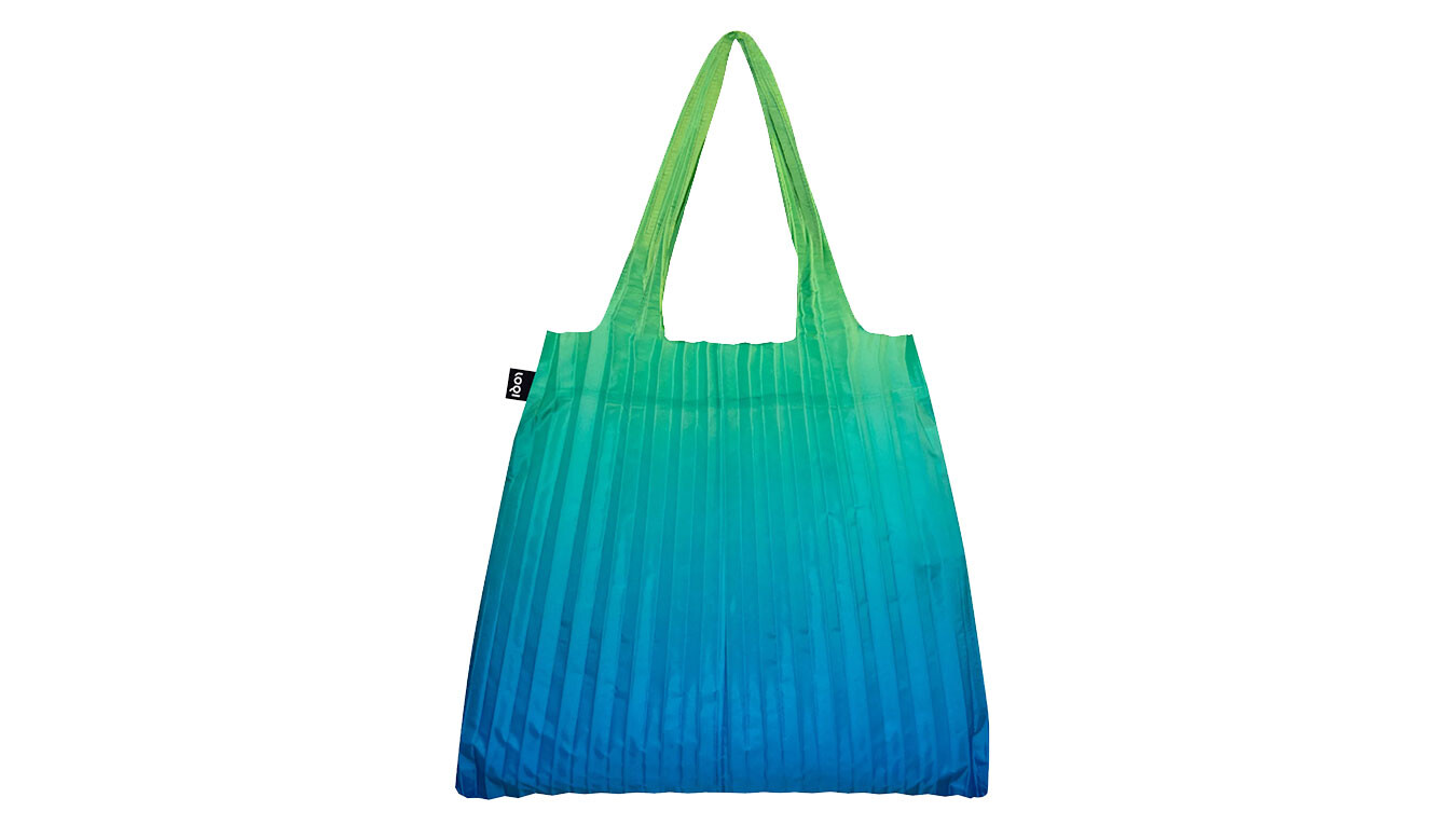 Taška LOQI PLEATED Rainbow Green