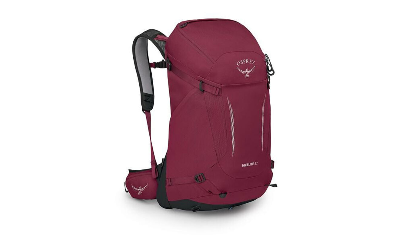 Turistický batoh Osprey Hikelite Zip 32 M/L Burgundy