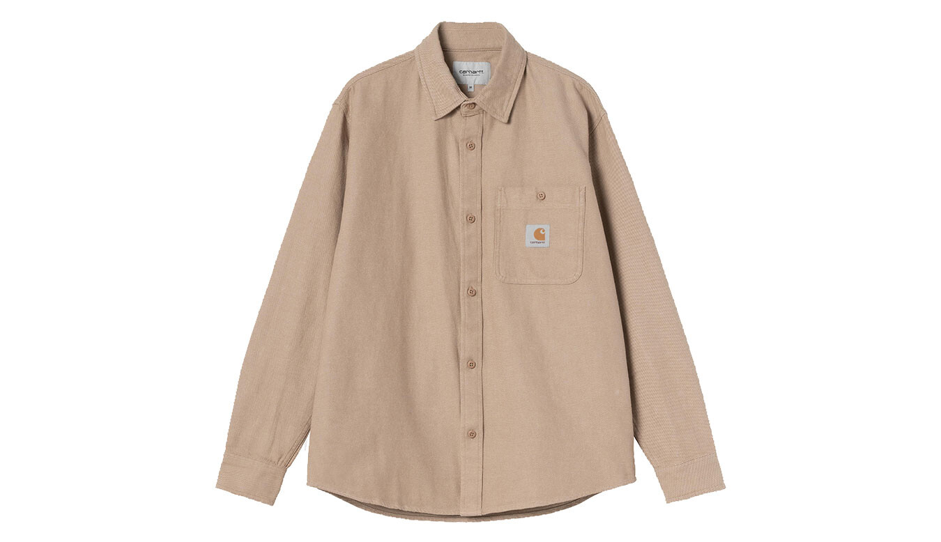Košeľa Carhartt WIP L/S Edgar hnedá