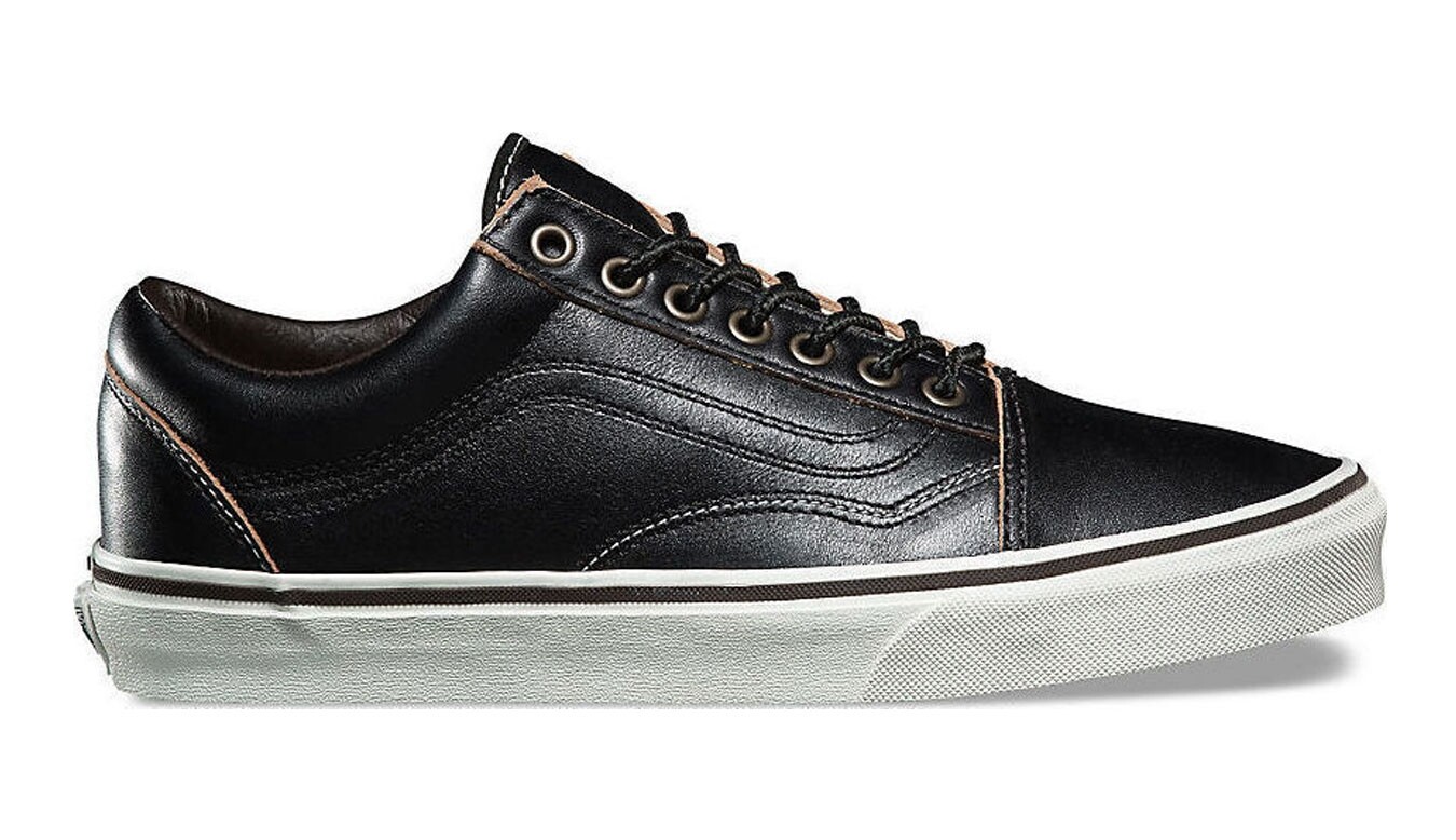 Tenisky Vans Old Skool kožené čierne