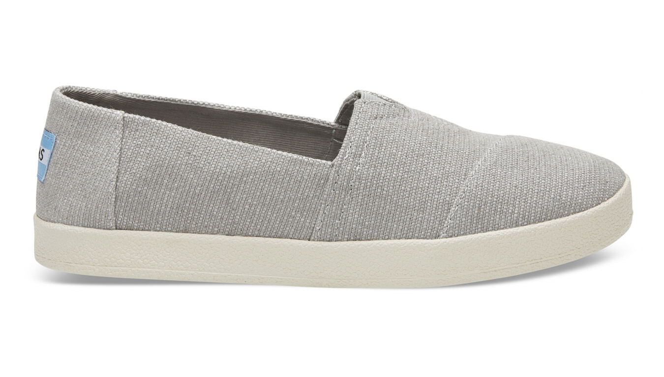 Toms Drizzle Grey heavy canvas tenisky