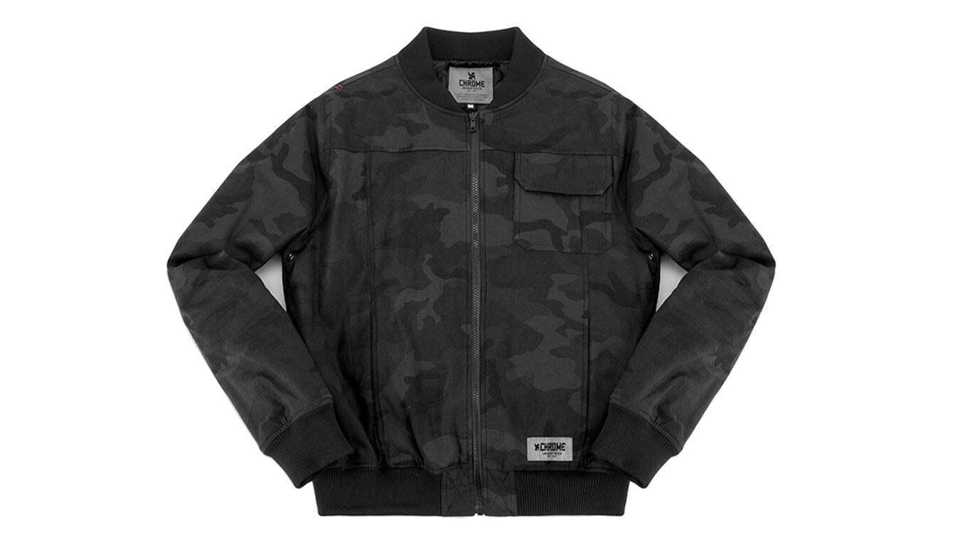 Bomber bunda Chrome Industries Utility Camo čierna