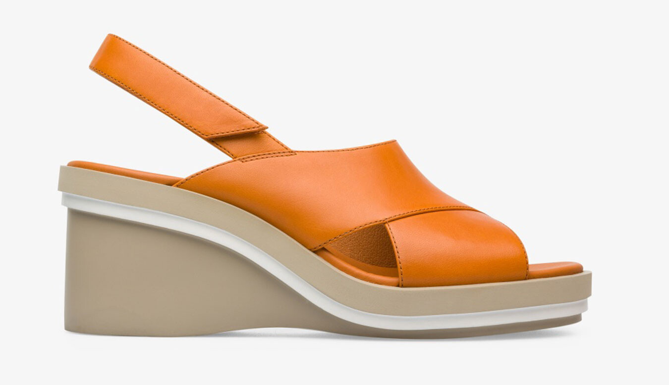 Oranžové sandále Camper Kyra