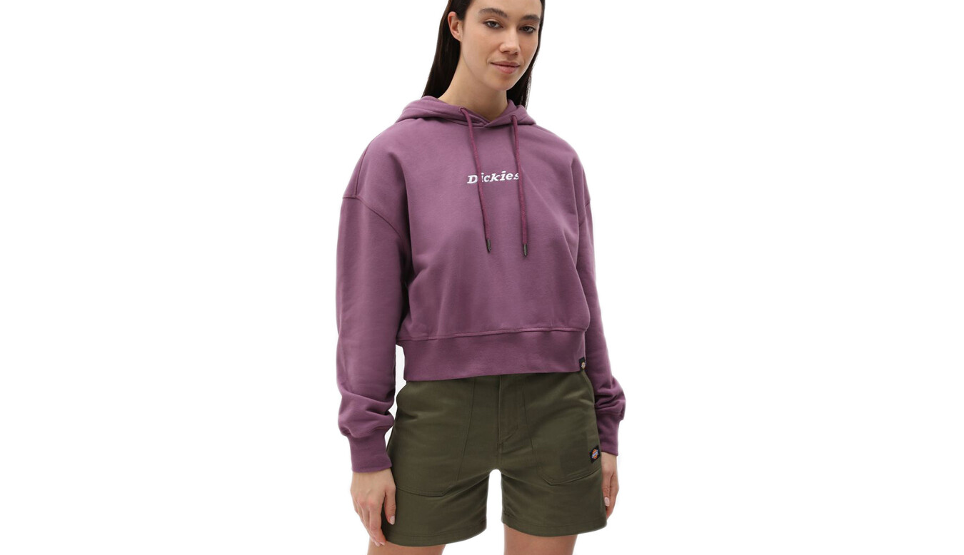 Mikina Dickies Loretto s kapucňou - fialová