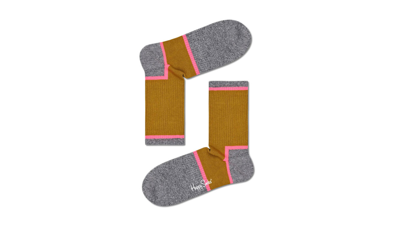 Šedé veselé ponožky Happy Socks