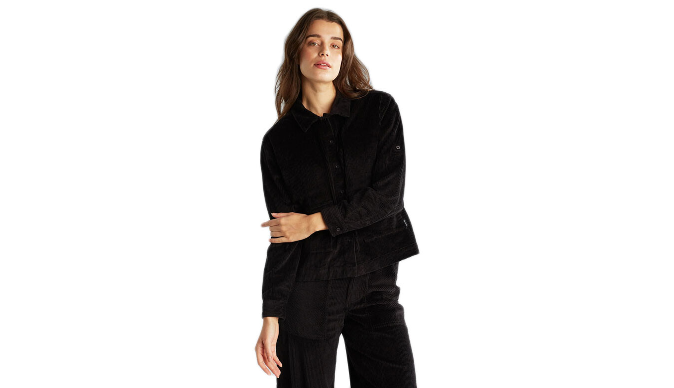 Košeľa Dedicated Lima Corduroy Black