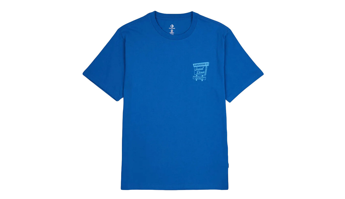 Tričko Converse Social Diner Tee Blue