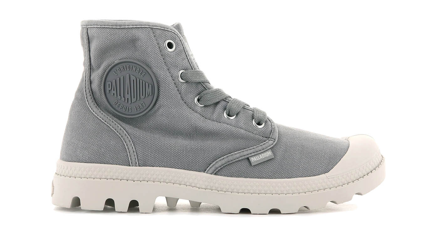 Členkové topánky Palladium Pampa Hi sivé