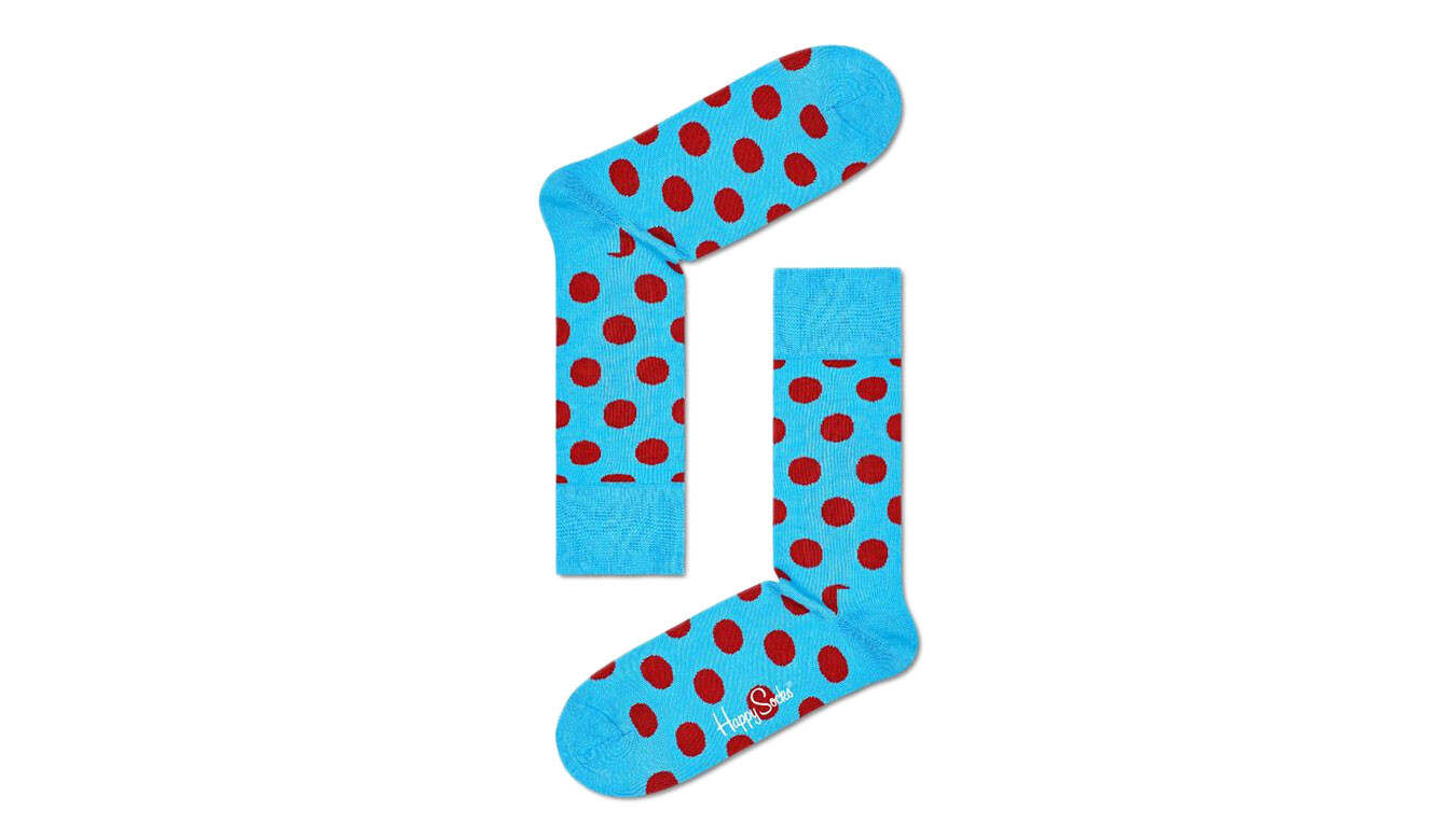 Veselé ponožky Happy Socks Big Dot modré
