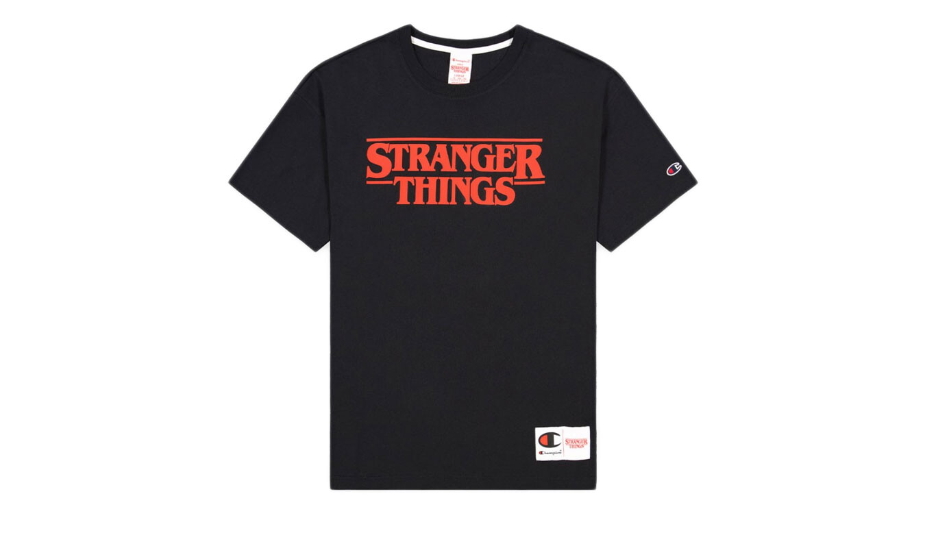 Pánske tričko Champion x Stranger Things čierne