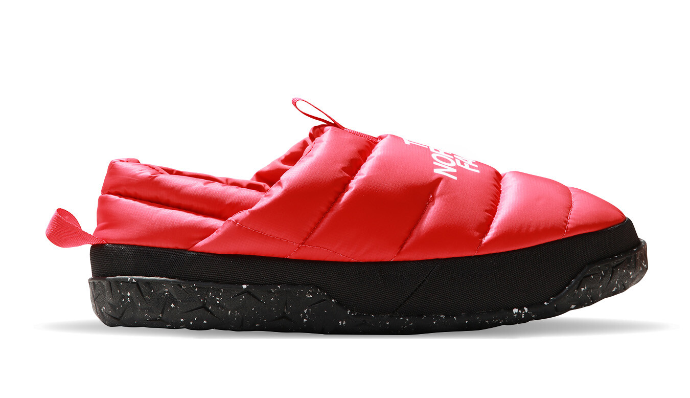 The North Face M Nuptse Winter Mules Červené