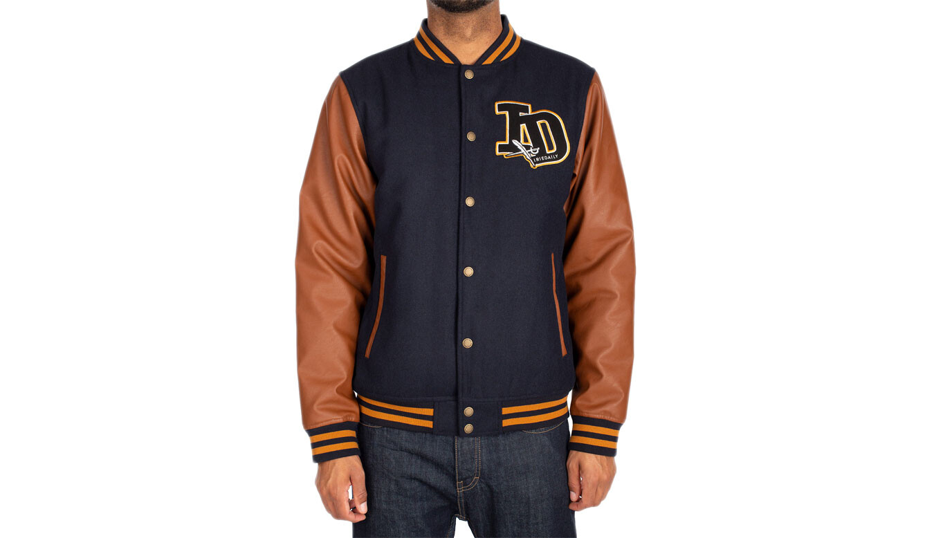 IrieDaily Varsity bunda modrá