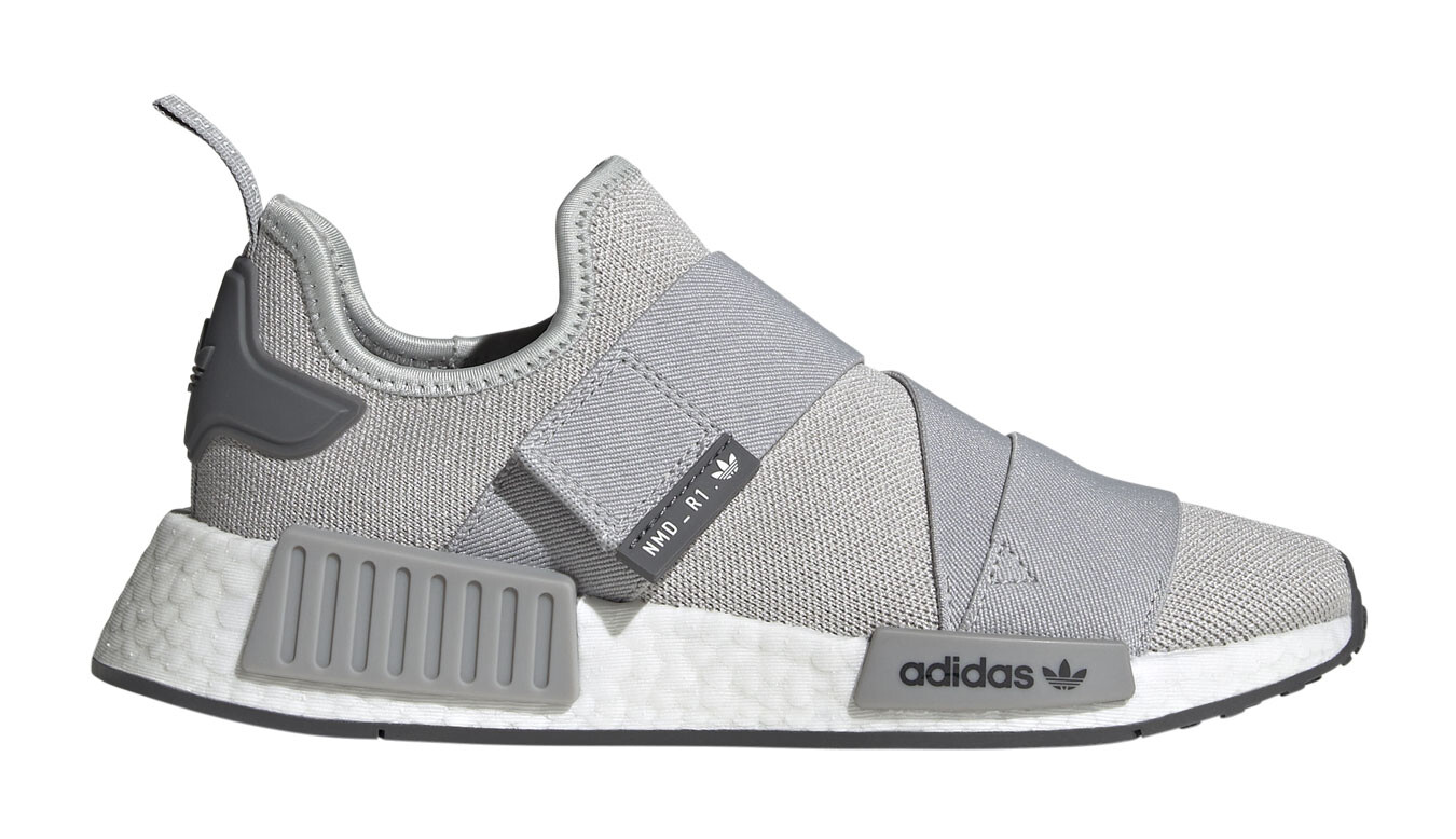 Adidas Originals Sivo-biele tenisky NMD_R1 Strap