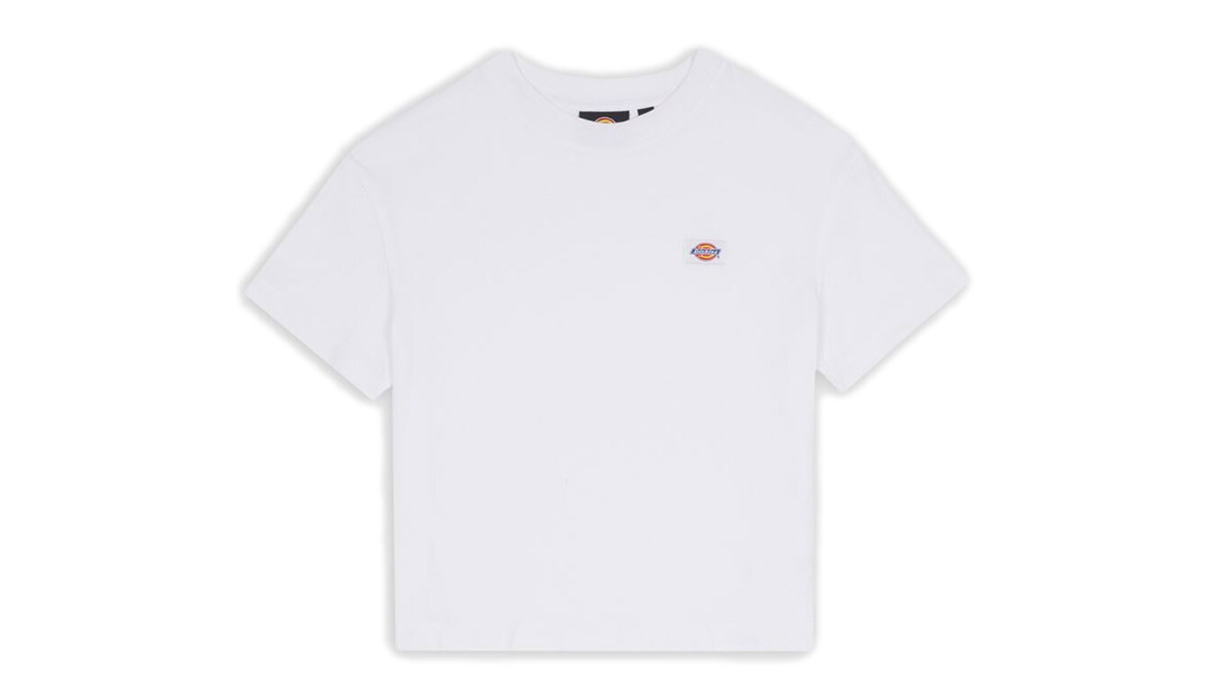 Dickies Oakport Cropped T-Shirt White