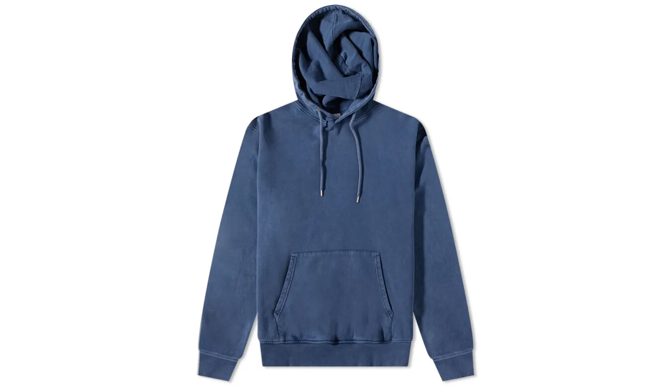 Mikina Colorful Standard Classic Organic Hood modrá