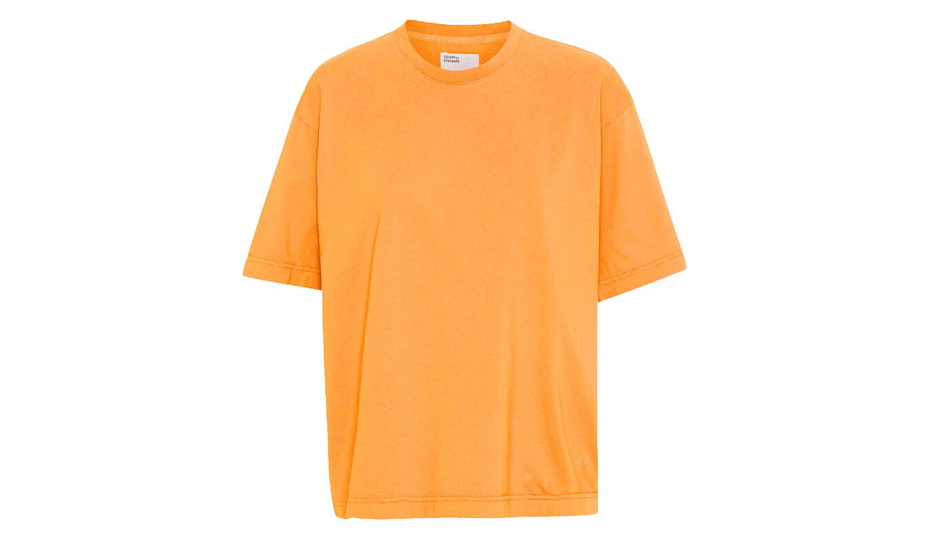 Oversized tričko Colorful Standard oranžové