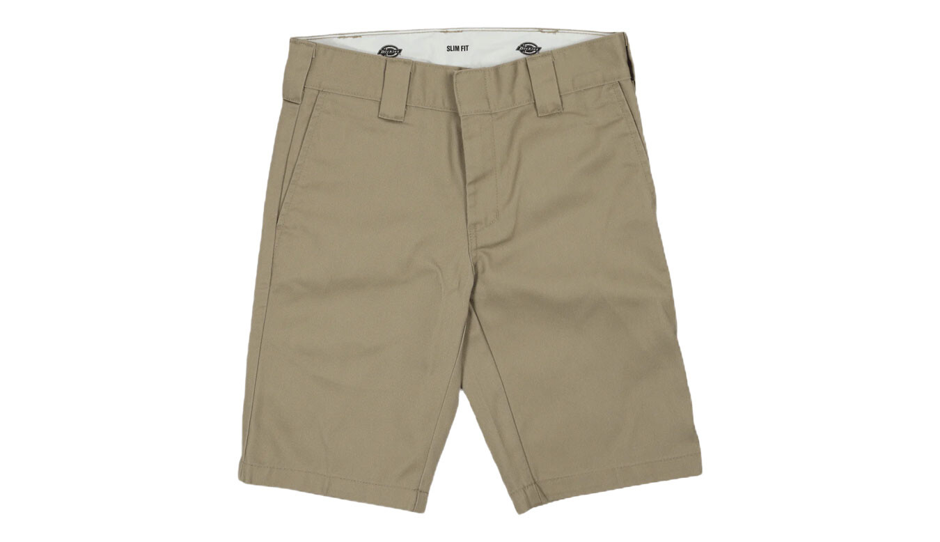 Khaki pánske slim fit krátke nohavice Dickies