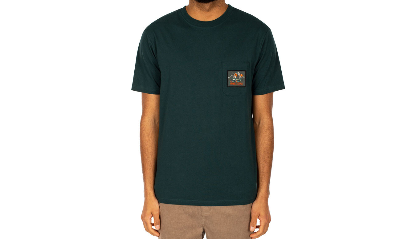 Tričko IrieDaily Gnomed Pocket Tee zelené