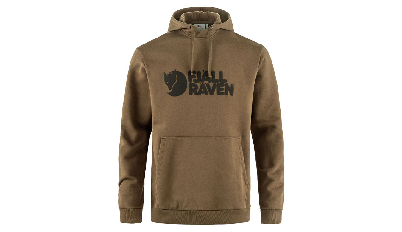 Fjällräven Logo Mikina Wood Brown