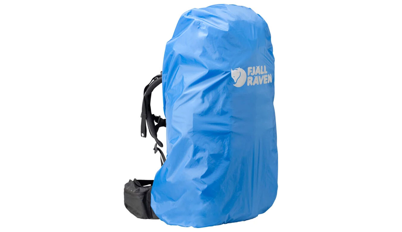 Fjällräven pláštenka na batoh modrá