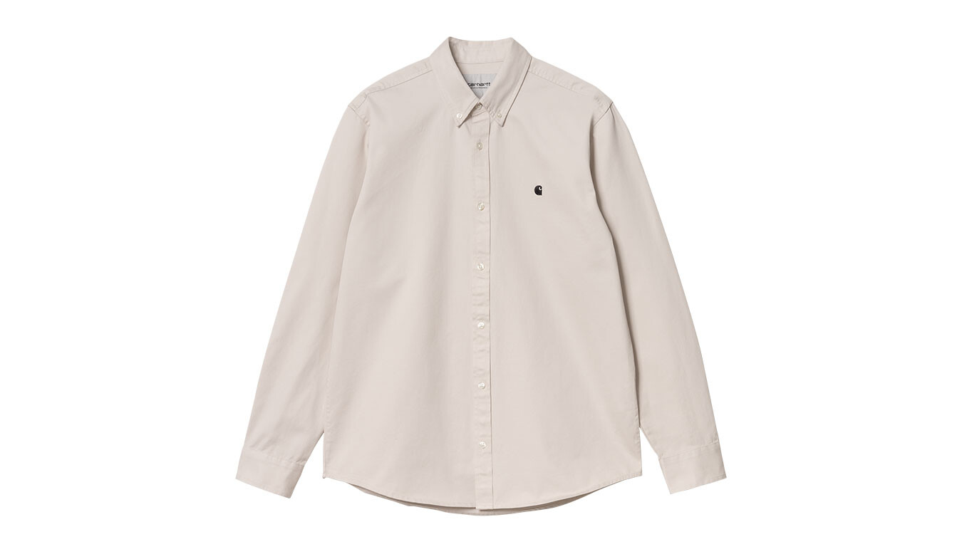 Košeľa Carhartt WIP L/S Madison Cord Moonbeam Cream