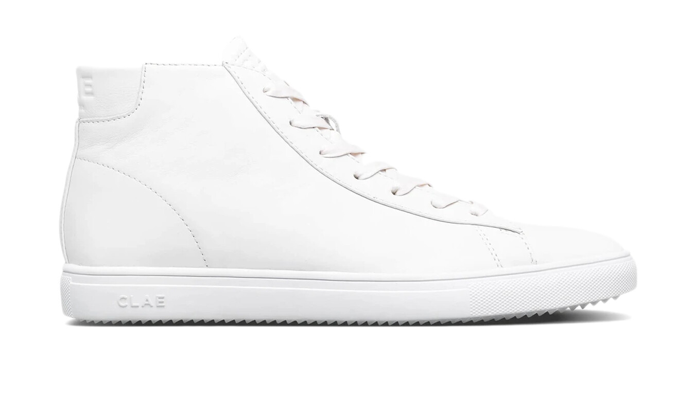 Tenisky Clae Bradley Mid Tripple White