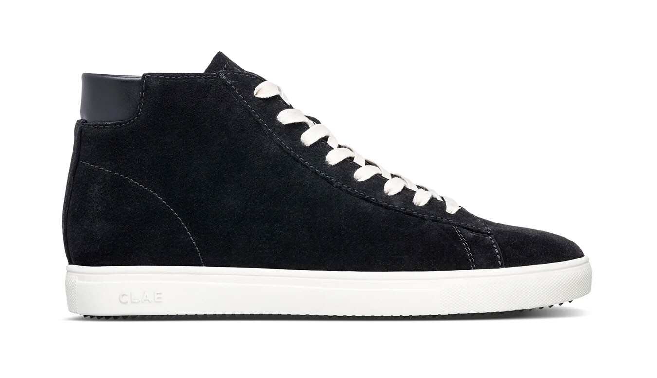Topánky Clae Bradley Mid Black Nubuck