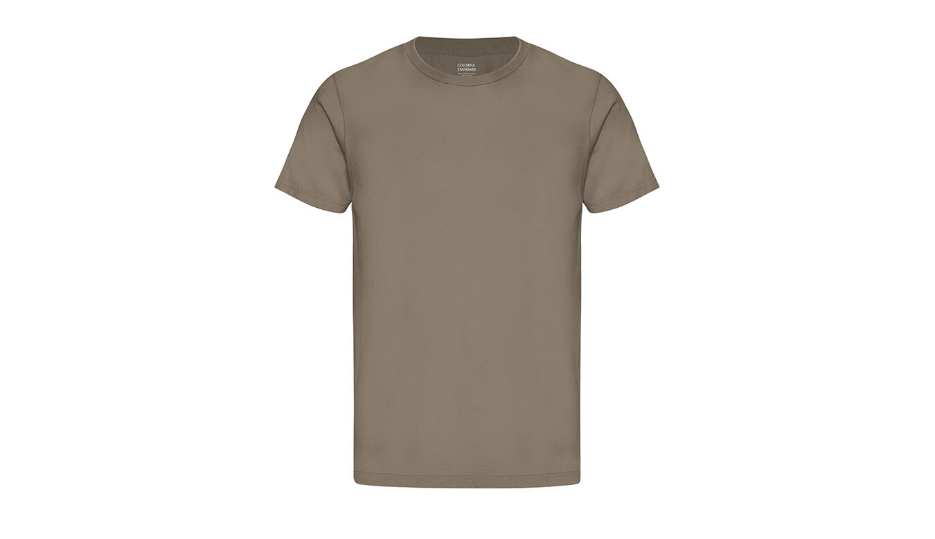 T-shirt z organickej bavlny v hnedej farbe