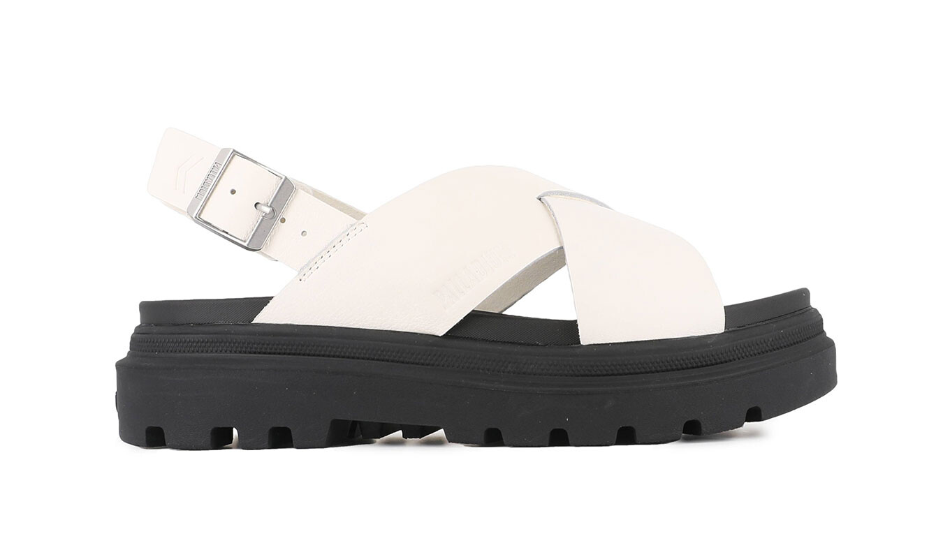 Sandále - Palladium Pallacruise Crossed White