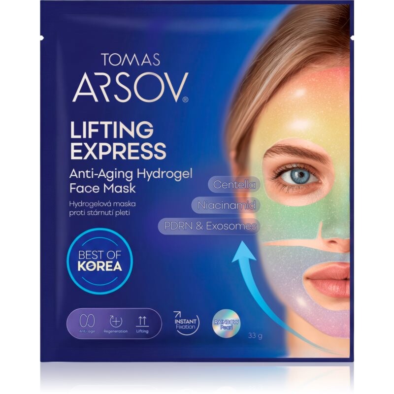 Tomas Arsov Lifting Express Anti-Aging Hydrogel Mask hydrogélová maska proti starnutiu pleti 1 ks
