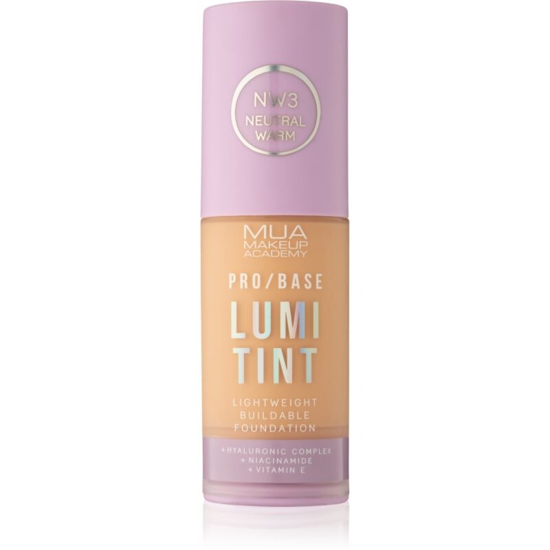 MUA Makeup Academy PRO/BASE Lumi Tint ľahký make-up odtieň NW3 30 ml