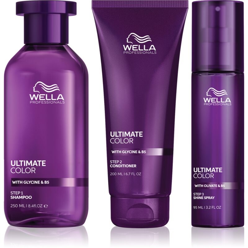 Wella Professionals Ultimate Color sada sada pre farbené vlasy 3 ks