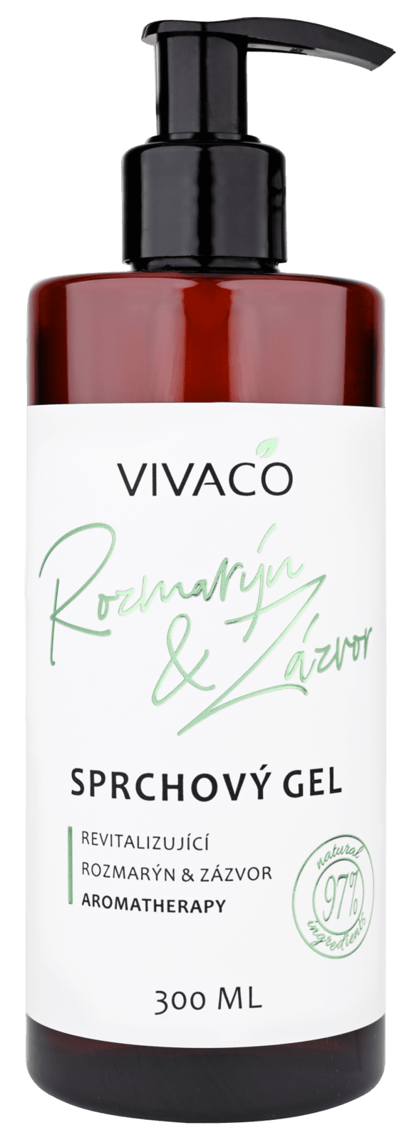 VIVACO Rozmarín a zázvor Prírodný sprchový gél 300 ml