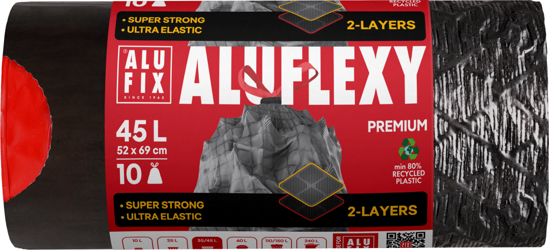 ALUFIX Premium Aluflexy čierne 10 ks