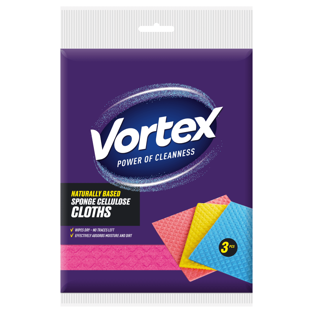 VORTEX Hubová utierka z prírodného materiálu 3 ks
