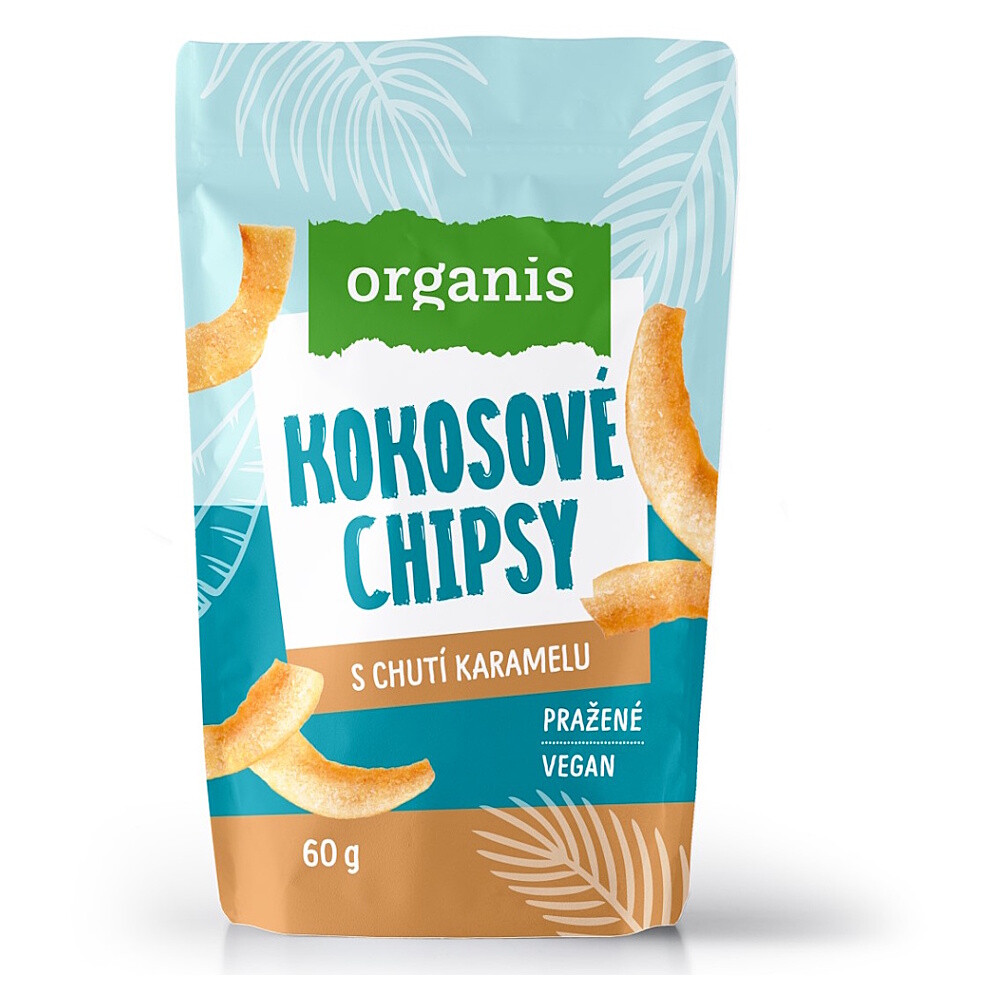 ORGANIS Kokosové chipsy s karamelom 60 g