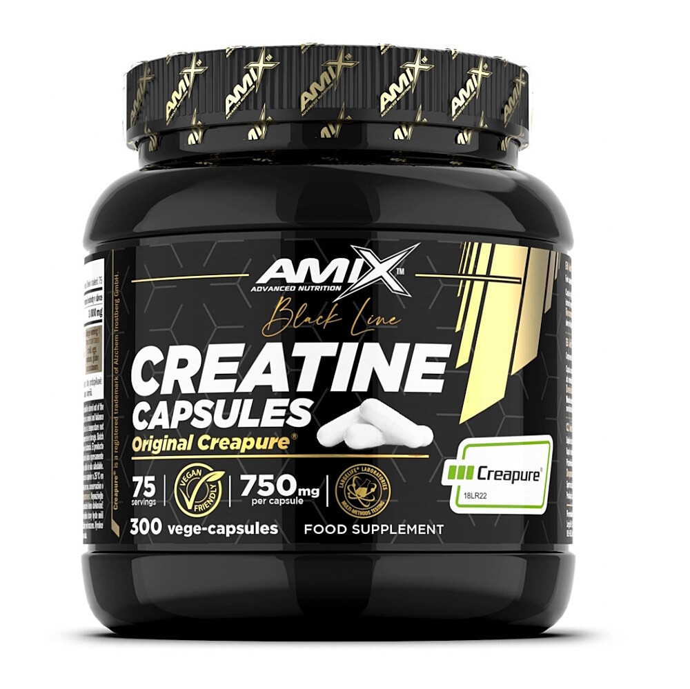 AMIX Black line creatine creapure 300 kapsúl
