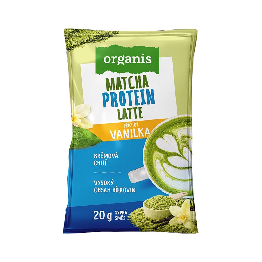 ORGANIS Proteín matcha latte vanilka 20 g