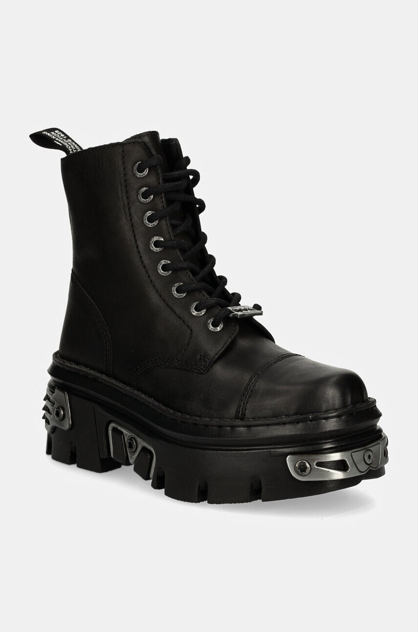 New Rock Kožené workery New Rock CRUST NEGRO + REACTOR NEGRO