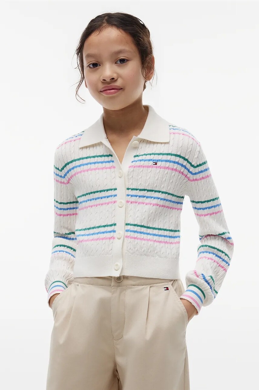 Tommy Hilfiger kardigán detský s bavlnou