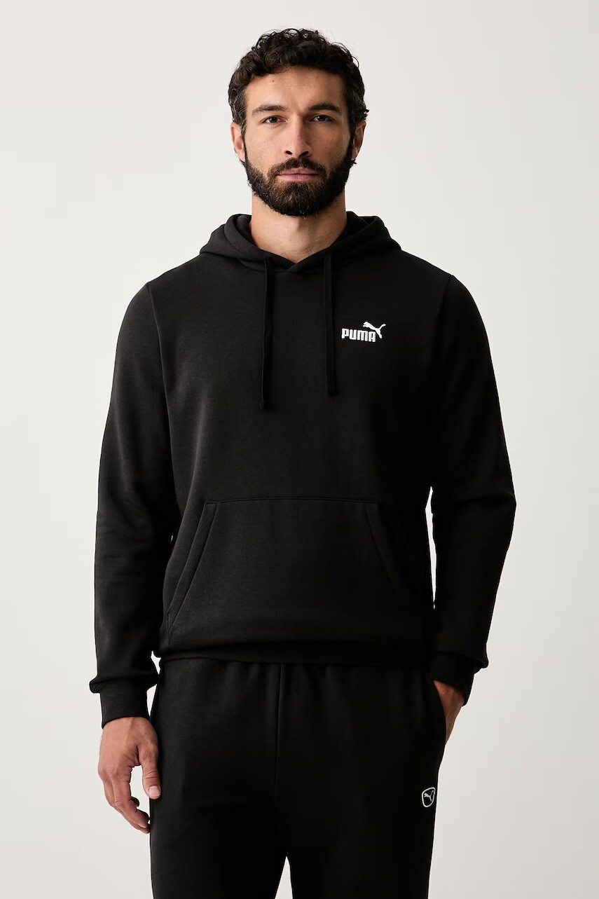 Puma mikina s kapucňou pánska s bavlnou Essentials