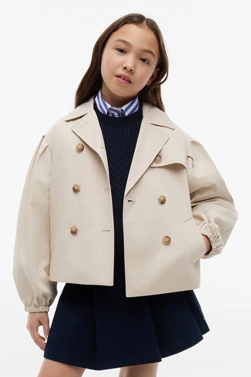 Tommy Hilfiger prechodná bunda detská s bavlnou